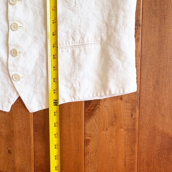 100% Linen Vest Nordstrom Mens Shop XL Off-White DISCONTINUE - Picture 6 of 15